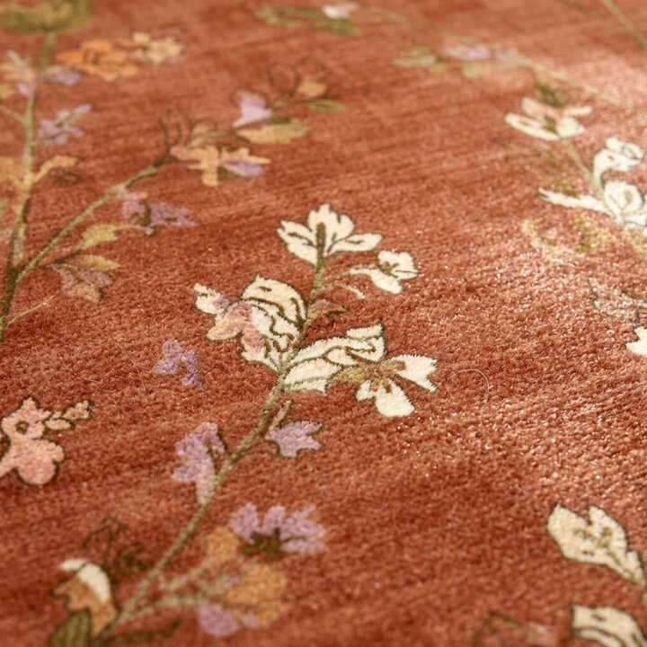 Wasbaar vloerkleed - Misty Floral Terracotta - 2