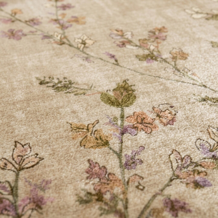 Wasbaar vloerkleed - Misty Floral Creme - 2