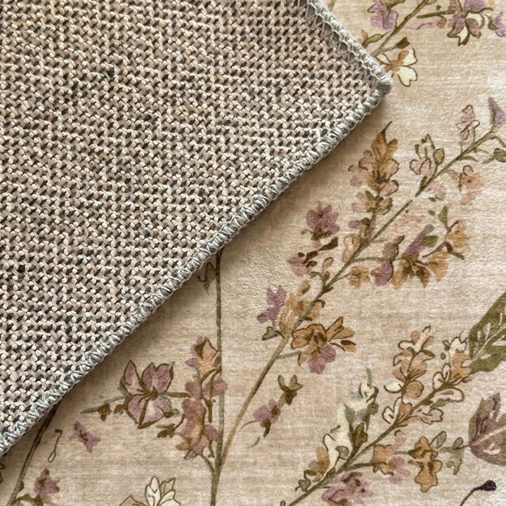 Wasbaar vloerkleed - Misty Floral Creme - 4