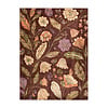 Wasbaar vloerkleed - Misty Flowers Bruin - thumbnail 1