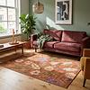 Wasbaar vloerkleed - Misty Flowers Terracotta - thumbnail