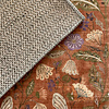 Wasbaar vloerkleed - Misty Flowers Terracotta - thumbnail 4