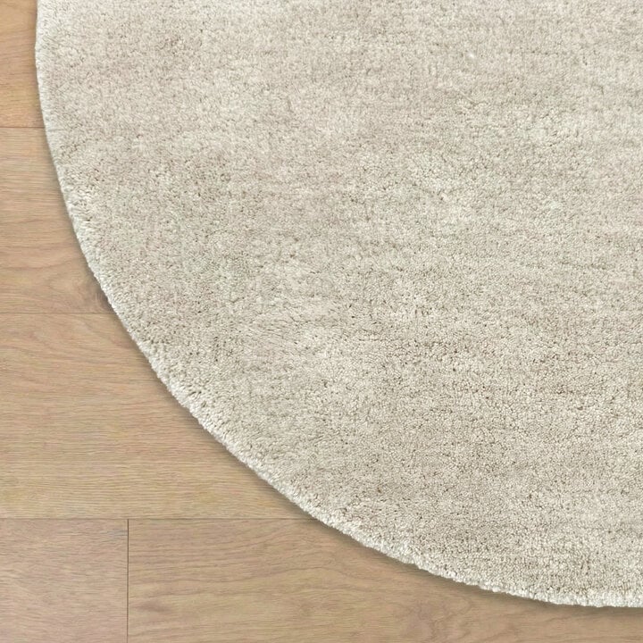 Rond wollen vloerkleed - Leone Creme - 3