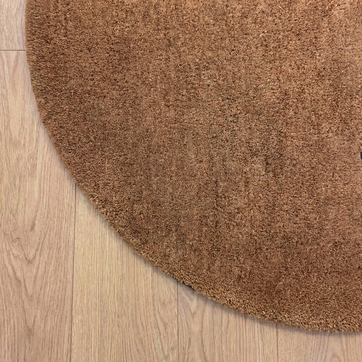 Rond wollen vloerkleed - Leone Taupe - 3
