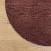 Rond wollen vloerkleed - Leone Rood - thumbnail 3