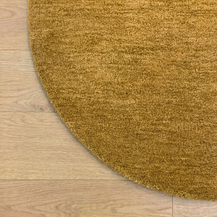 Rond wollen vloerkleed - Leone Goud - 3