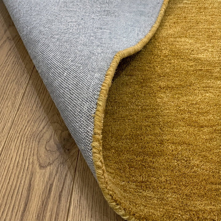 Rond wollen vloerkleed - Leone Goud - 5