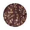 Rond wasbaar vloerkleed - Misty Floral Bruin - thumbnail 1