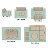 Vintage buitenkleed - Luana Geel - thumbnail 6
