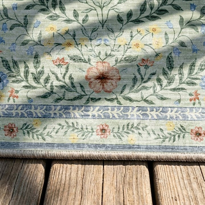 Vintage buitenkleed - Luana Donkergroen - 4