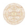 Rond vintage buitenkleed - Luana Geel - thumbnail 1