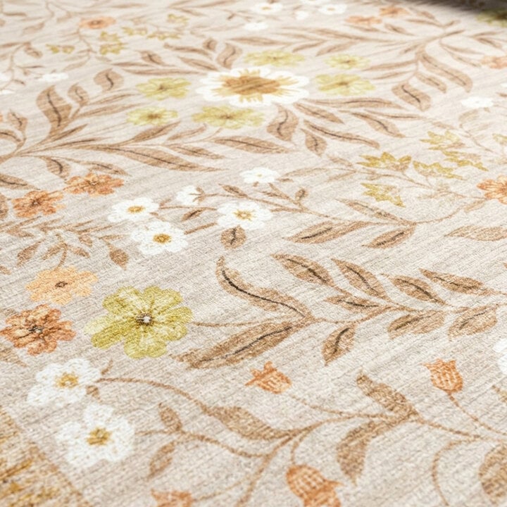 Rond vintage buitenkleed - Luana Geel - 2