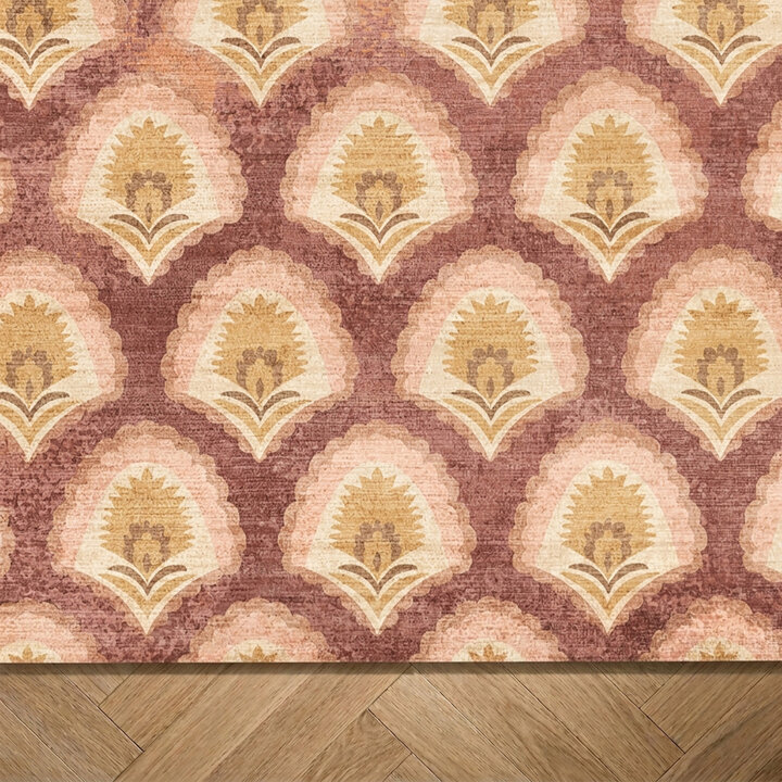 Vintage vloerkleed - Sage Pattern Terracotta - 4