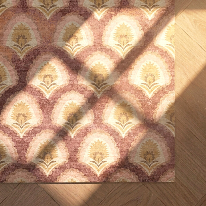 Vintage vloerkleed - Sage Pattern Terracotta - 3