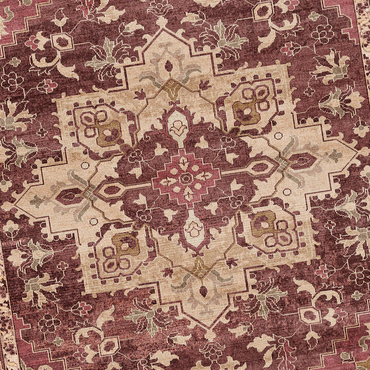 Vintage vloerkleed - Sage Medallion Rood - 2