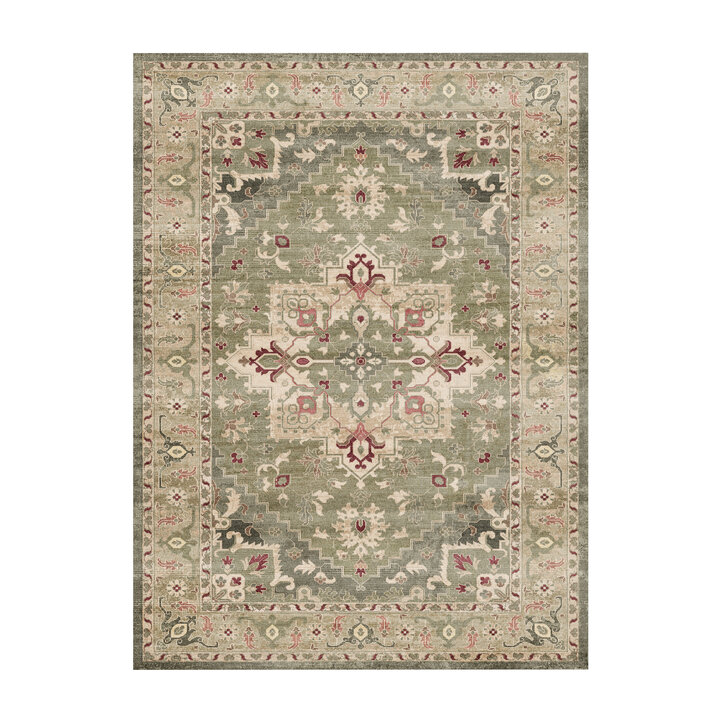 Vintage vloerkleed - Sage Medallion Groen - 1