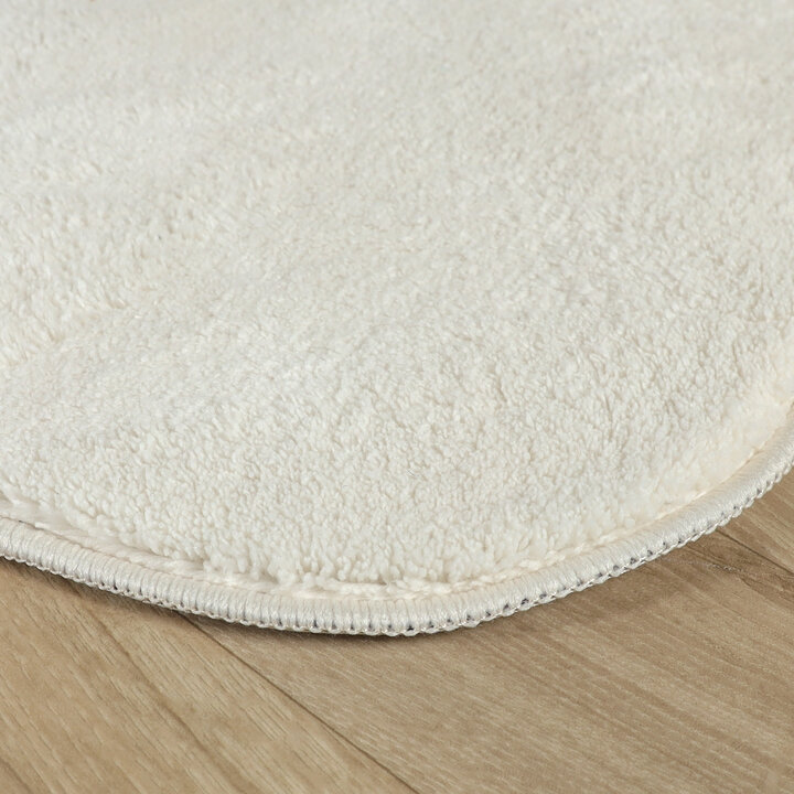 Rond wasbaar vloerkleed - Puck Wit - 4