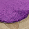 Rond wasbaar vloerkleed - Puck Paars - thumbnail 4