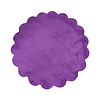 Rond wasbaar vloerkleed - Puck Paars - thumbnail 1