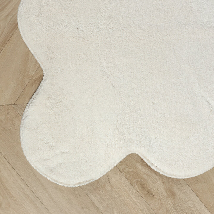 Wasbaar vloerkleed - Puck Wit - 3