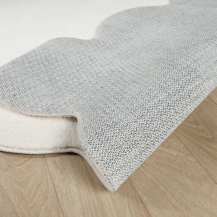 Wasbaar vloerkleed - Puck Wit - 5