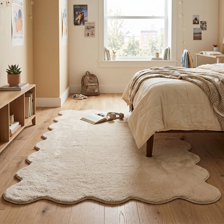 Wasbaar vloerkleed - Puck Beige