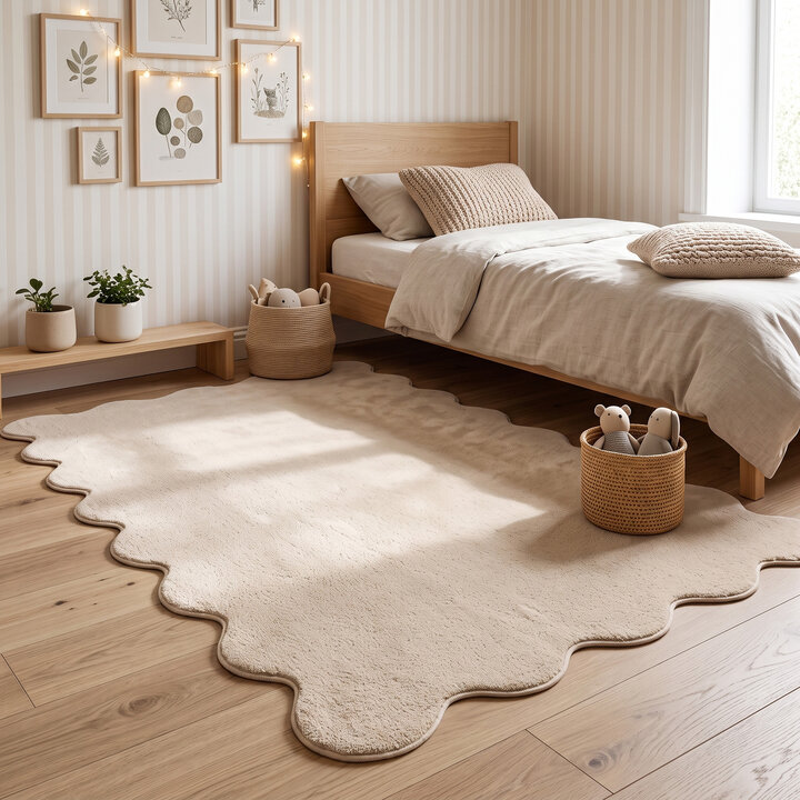 Wasbaar vloerkleed - Puck Beige