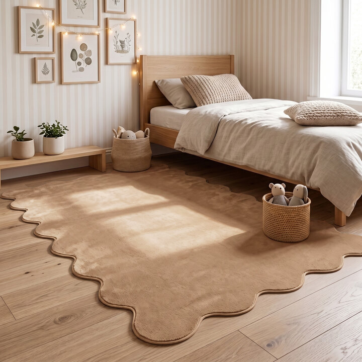 Wasbaar vloerkleed - Puck Bruin