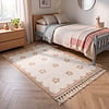 Wasbaar kindervloerkleed - Moos Flower Creme  - thumbnail