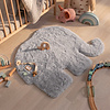 Kindervloerkleed - Huggy Olifant Grijs - thumbnail