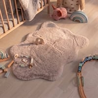 Kindervloerkleed - Huggy Schaap Taupe