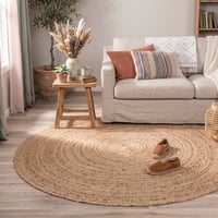 Jute vloerkleed - Fair Rond Naturel 