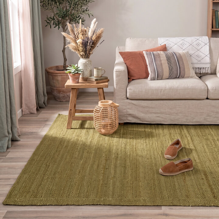Jute vloerkleed - Fair Groen