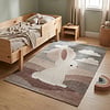 Kinderkamer vloerkleed - Balou Konijn Wit - thumbnail