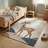 Kinderkamer vloerkleed - Balou Hert Bruin - thumbnail