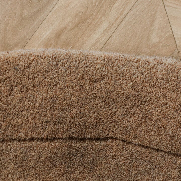 Organisch vloerkleed - Isara Border Bruin - 4