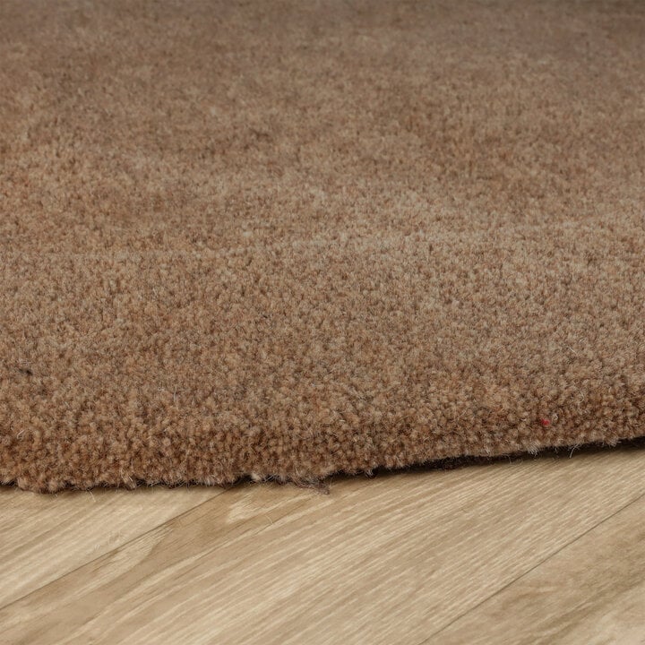 Organisch vloerkleed - Isara Border Bruin - 5