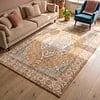 Vintage vloerkleed - Thirza Medaillon Okergeel/Multicolor  - thumbnail