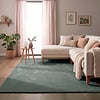 Zacht laagpolig vloerkleed - Cozy Groen - thumbnail