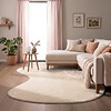 Zacht laagpolig vloerkleed - Cozy Ripple Creme - thumbnail