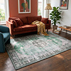 Vintage Vloerkleed - Estate Medaillon Donkergroen - thumbnail