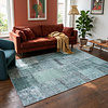 Patchwork Vloerkleed - Estate Blauw/Groen - thumbnail