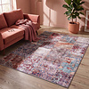 Patchwork vloerkleed - Azara Rood - thumbnail