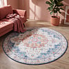 Rond Vintage vloerkleed - Azara Lichtblauw - thumbnail