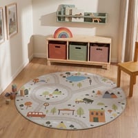 Rond speelkleed auto - Rocky Ride Grijs