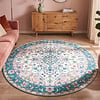 Rond vintage vloerkleed - Lily Oriental Blauw/Roze - thumbnail