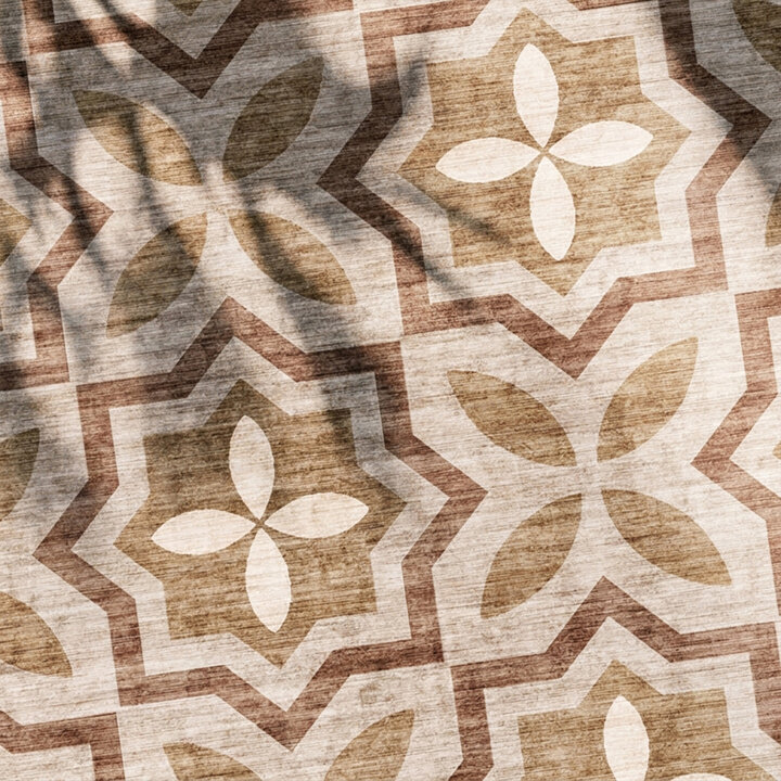 Geometrisch buitenkleed - Mosaic Medina Terracotta - 2