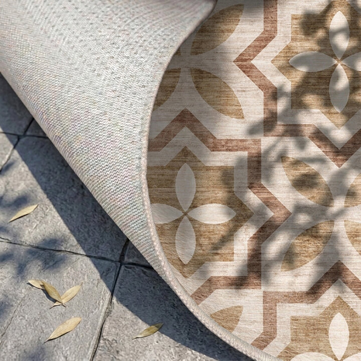 Geometrisch buitenkleed - Mosaic Medina Terracotta - 4