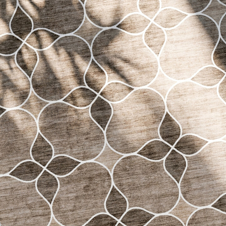 Geometrisch buitenkleed - Mosaic Dot Creme - 2