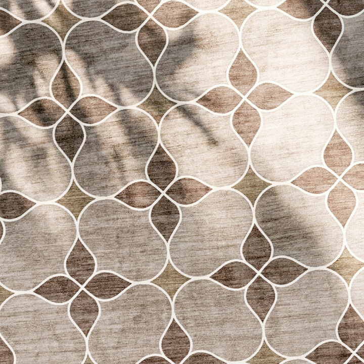 Geometrisch buitenkleed - Mosaic Dot Terracotta - 2